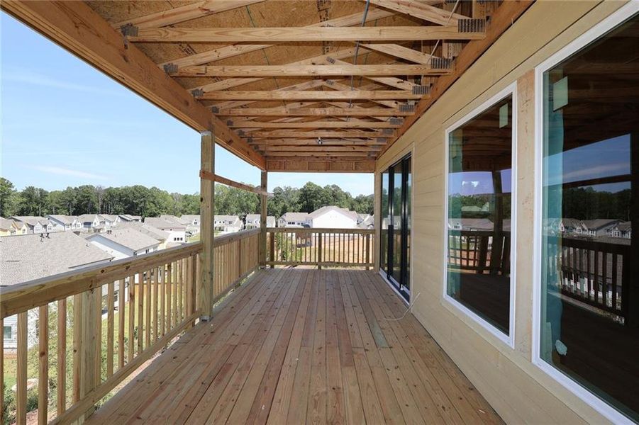 Exterior details and patio area of a home in Havencroft, Woodstock (Image 2).