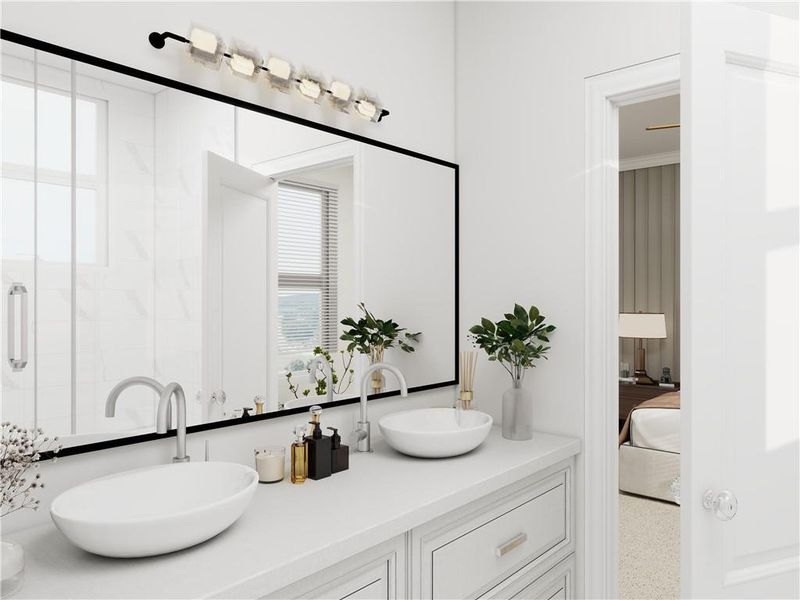 Furnished interior view inside a new home in , Cumming (Image 12).