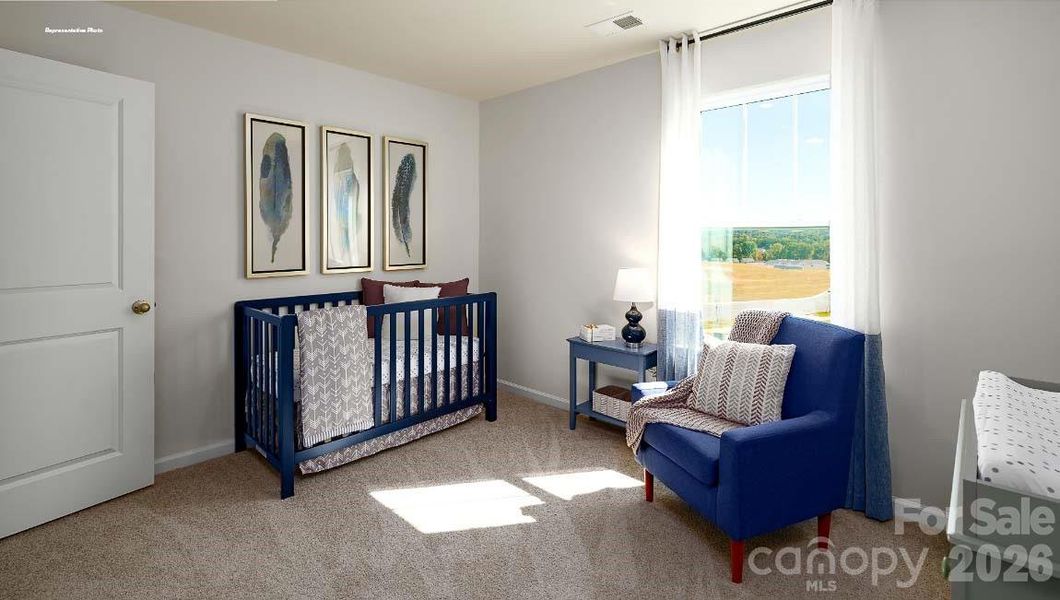 Furnished interior view inside a new home in Calvin Creek, Troutman (Image 21).