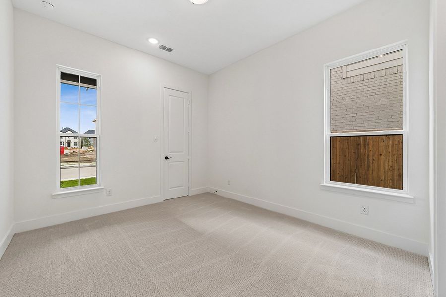 Representative unfurnished interior of a home built from the Leona by Landon Homes in Fields - East Village, Frisco (Image 33). Representative unfurnished interior of a home built from the Leona by Landon Homes in Fields - East Village, Frisco (Image 33).