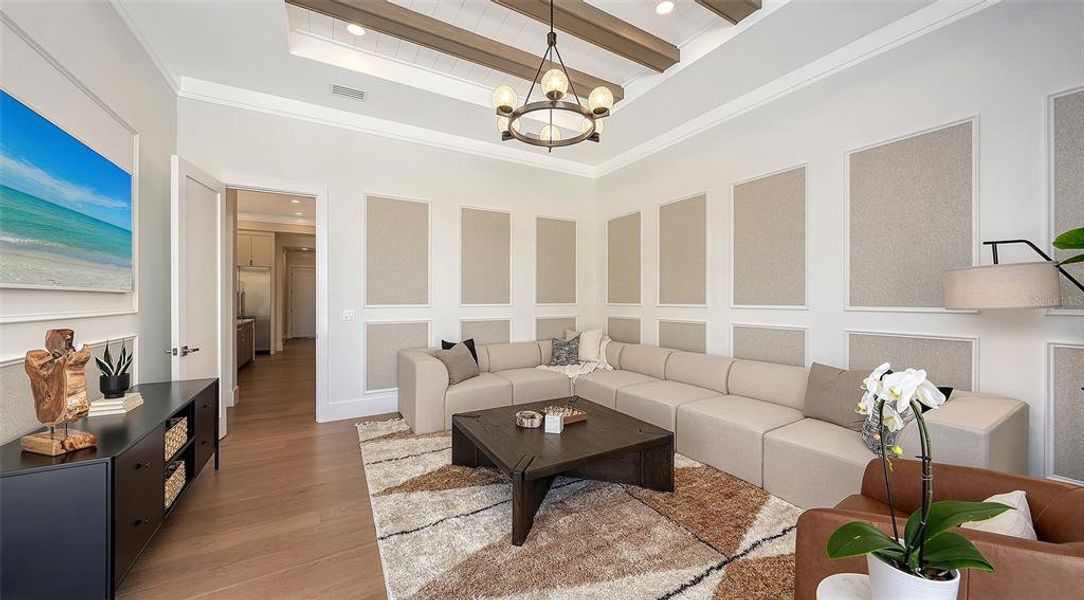 Furnished interior view inside a new home in , Sarasota (Image 21).