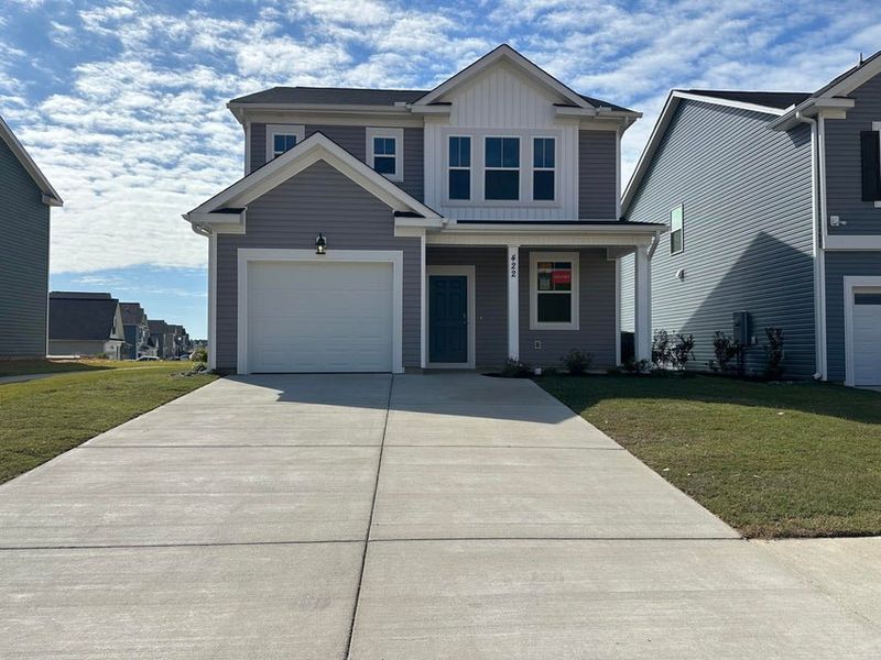 Front exterior of a new home in Windsor, North Augusta, SC, highlighting curb appeal (Image 1).