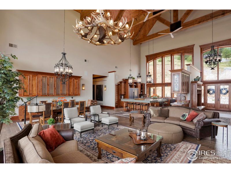 Furnished interior view inside a new home in , Estes Park (Image 19).