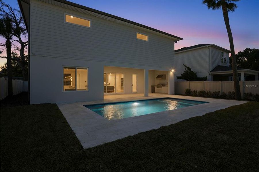Exterior details and patio area of a home in , Tampa (Image 37).