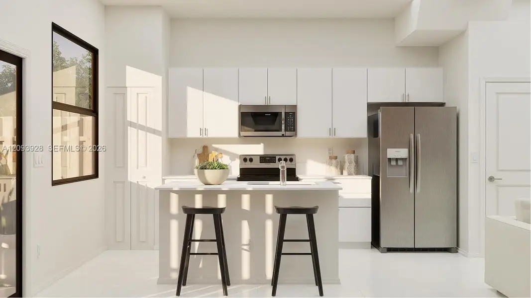 Furnished interior view inside a new home in Pineland Crest, Miami (Image 4).