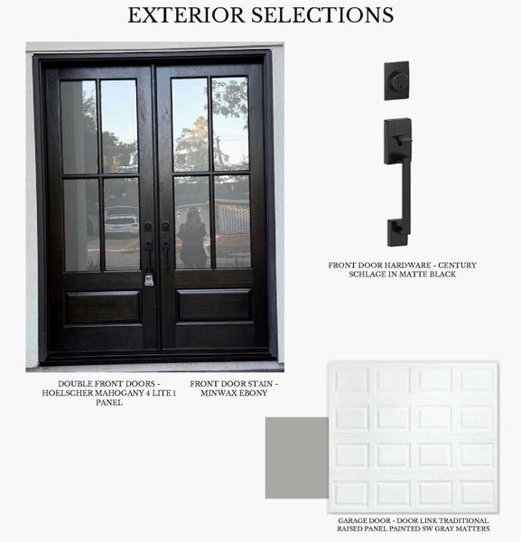 Sample of building materials used in homes in Bentwood Farms, Montgomery (Image 16).