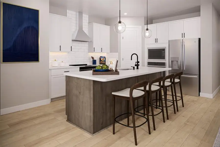 Representative furnished interior of a home built from the Silverleaf by Ryan Homes in Grande Dunes North Village, Longs (Image 3).