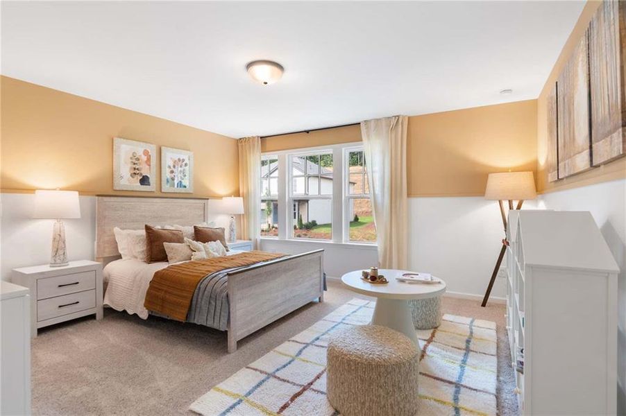 Furnished interior view inside a new home in Creekside, Dawsonville (Image 8). Furnished interior view inside a new home in Creekside, Dawsonville (Image 8).