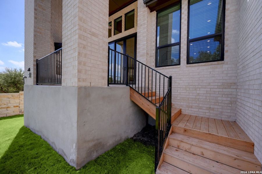 Exterior details and patio area of a home in La Cima, San Marcos (Image 25). Exterior details and patio area of a home in La Cima, San Marcos (Image 25).