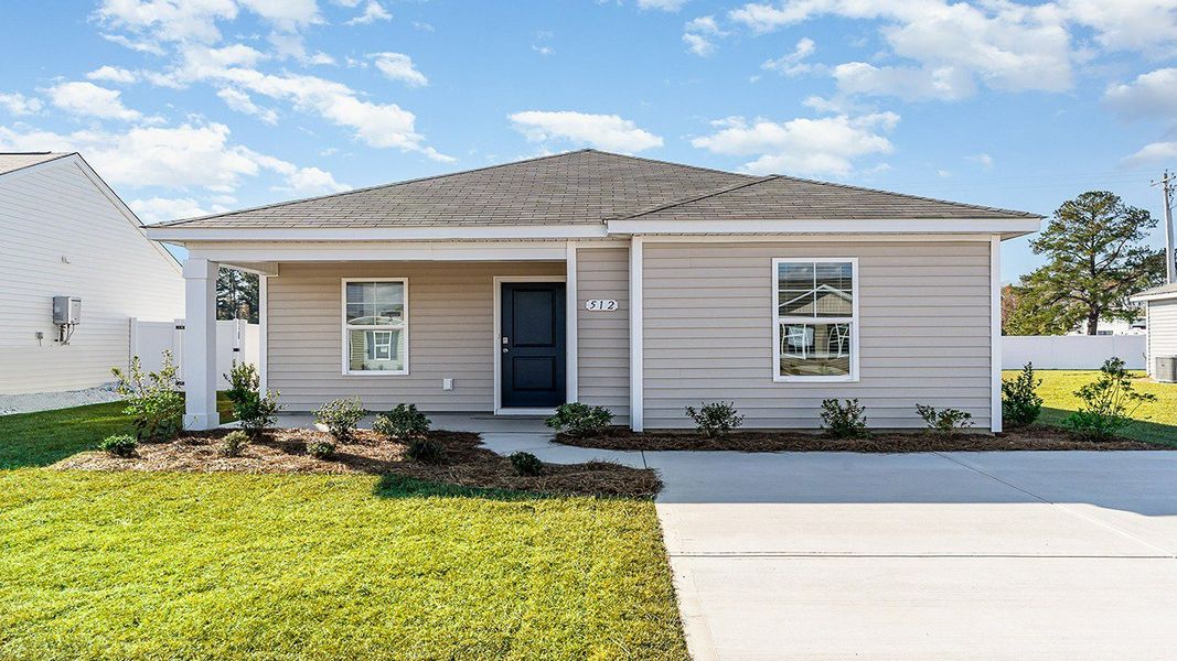 Representative exterior photo of a completed home built from the PERRY by D.R. Horton in Southshore Bay, Sunset Beach, NC (Image 1). Representative exterior photo of a completed home built from the PERRY by D.R. Horton in Southshore Bay, Sunset Beach, NC (Image 1).