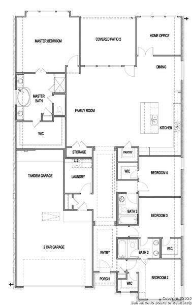 2D floor plan layout of this home in Foxbrook, Cibolo, TX (Image 3). 2D floor plan layout of this home in Foxbrook, Cibolo, TX (Image 3).