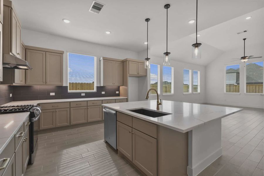 Representative furnished interior of a home built from the Nicklaus by Chesmar Homes in Riceland Alley Loads, Mont Belvieu (Image 13).