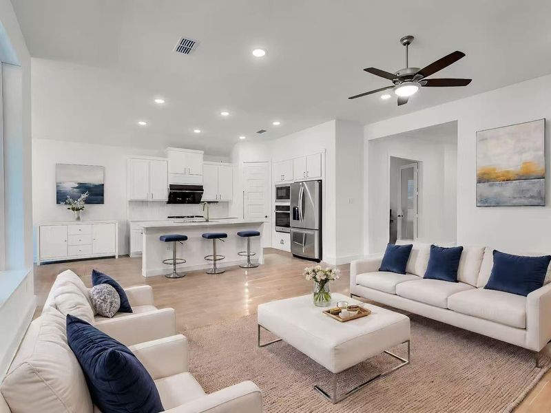 Furnished interior view inside a new home in Tompkins Reserve, Katy (Image 8).
