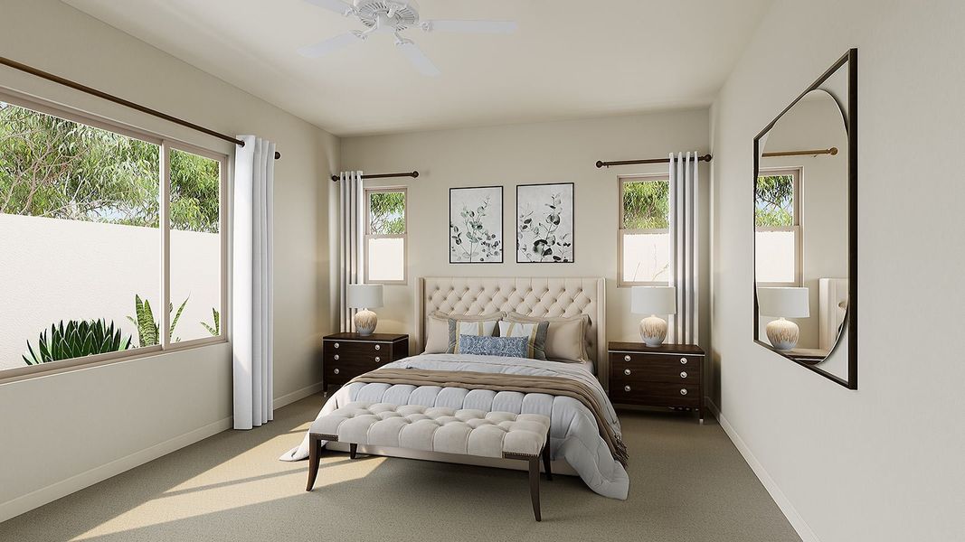 Representative furnished interior of a home built from the Verde Plan 5510 by Tri Pointe Homes in Navarre at Abel Ranch, Goodyear (Image 12).