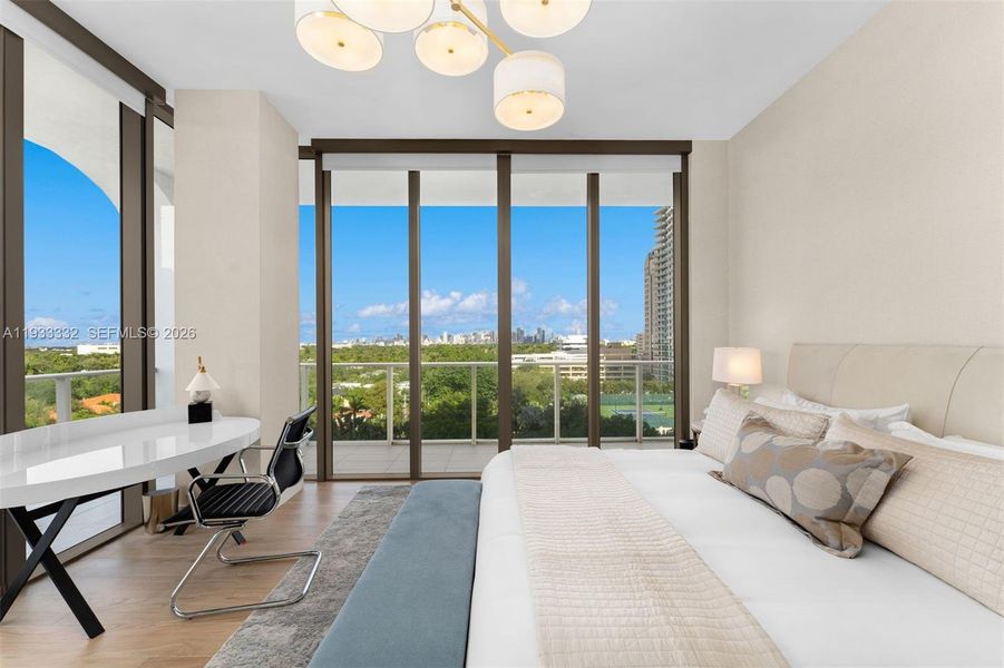 Furnished interior view inside a new home in , Miami (Image 12).