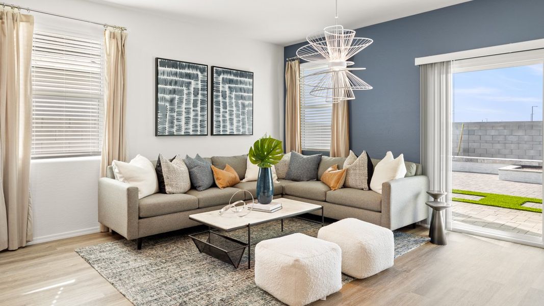 Furnished interior view inside a new home in Rio Rancho Estates, Wittmann (Image 13).