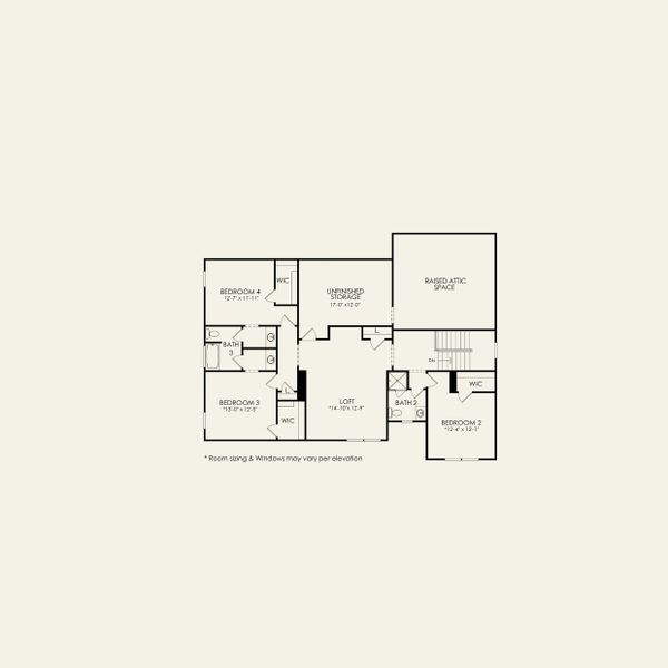2D floor plan layout for the Hampton by John Wieland in Blume Estates, Harrisburg, NC (Image 7). 2D floor plan layout for the Hampton by John Wieland in Blume Estates, Harrisburg, NC (Image 7).