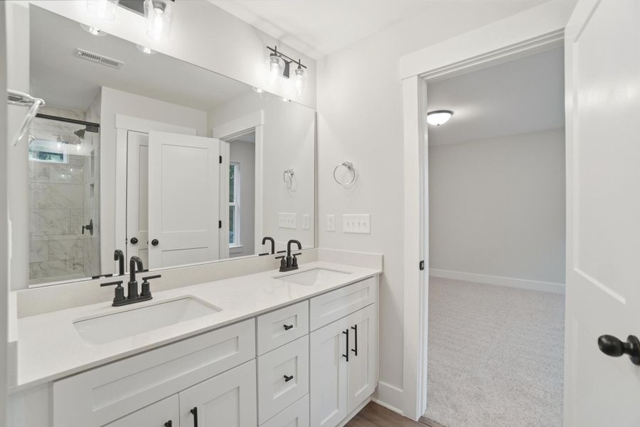 Furnished interior view inside a new home in Blythe Mill Townhomes, Waxhaw (Image 12). Furnished interior view inside a new home in Blythe Mill Townhomes, Waxhaw (Image 12).