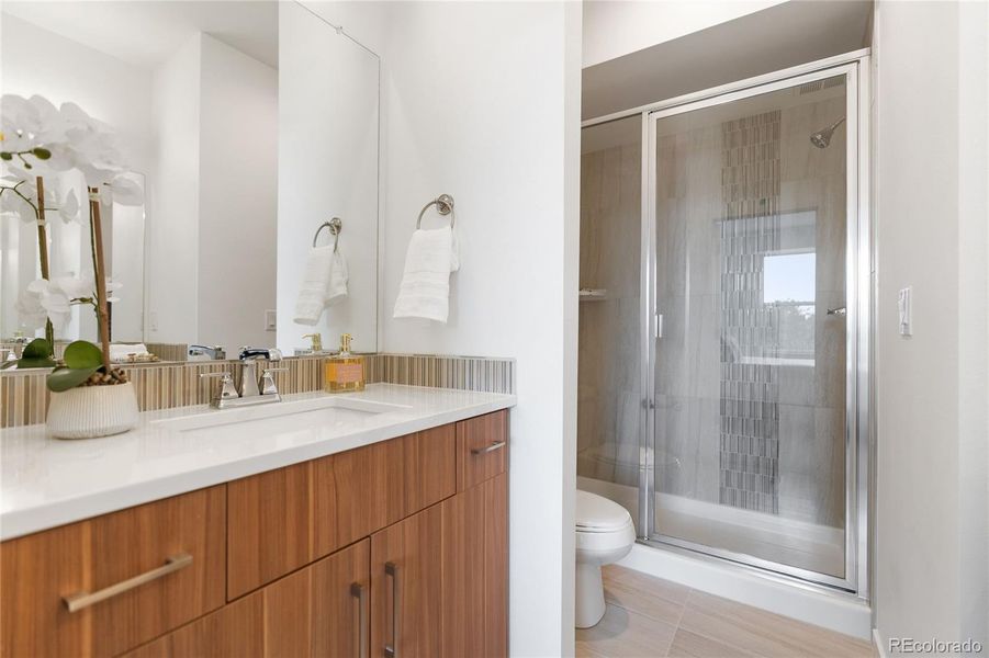 Furnished interior view inside a new home in , Denver (Image 27).