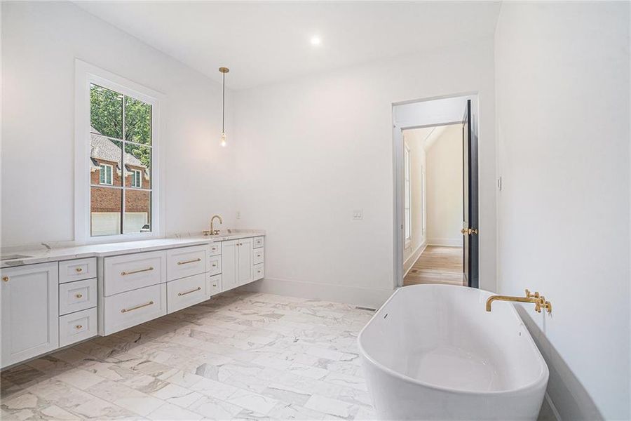 Furnished interior view inside a new home in , Atlanta (Image 9). Furnished interior view inside a new home in , Atlanta (Image 9).