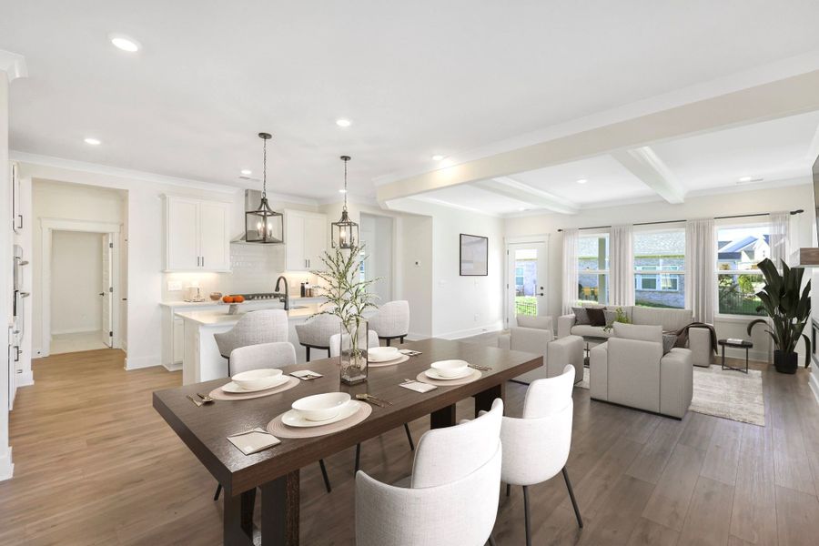 Virtually staged photo of actual home*