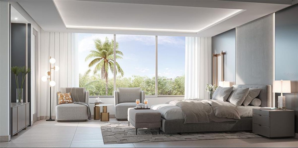 Furnished interior view inside a new home in , Tampa (Image 10).