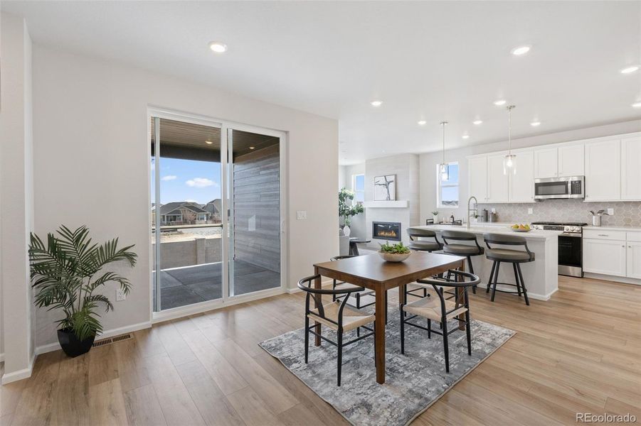 Furnished interior view inside a new home in The Legacy Collection at Talon Pointe, Thornton (Image 10).