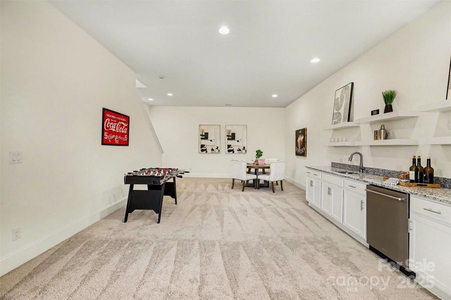 Basement mini kitchen area