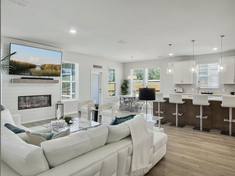 Furnished interior view inside a new home in The Groves of Berkeley, Moncks Corner (Image 11).