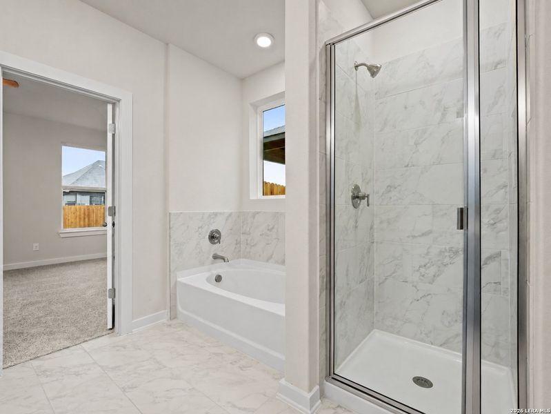 Furnished interior view inside a new home in Morgan Meadows, San Antonio (Image 10).