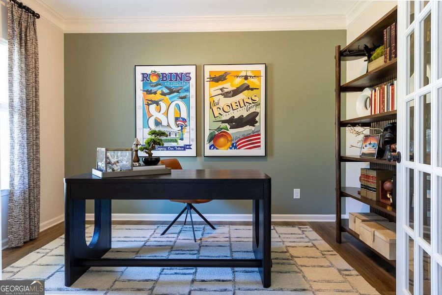 Furnished interior view inside a new home in Bryson Farms, Byron (Image 16).