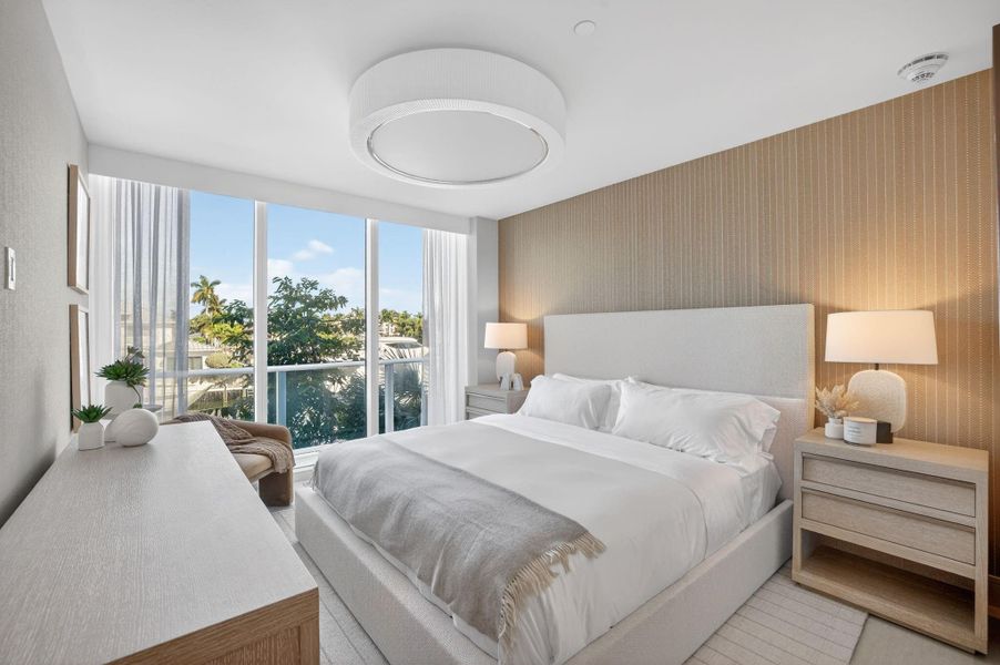 Furnished interior view inside a new home in , Fort Lauderdale (Image 7). Furnished interior view inside a new home in , Fort Lauderdale (Image 7).