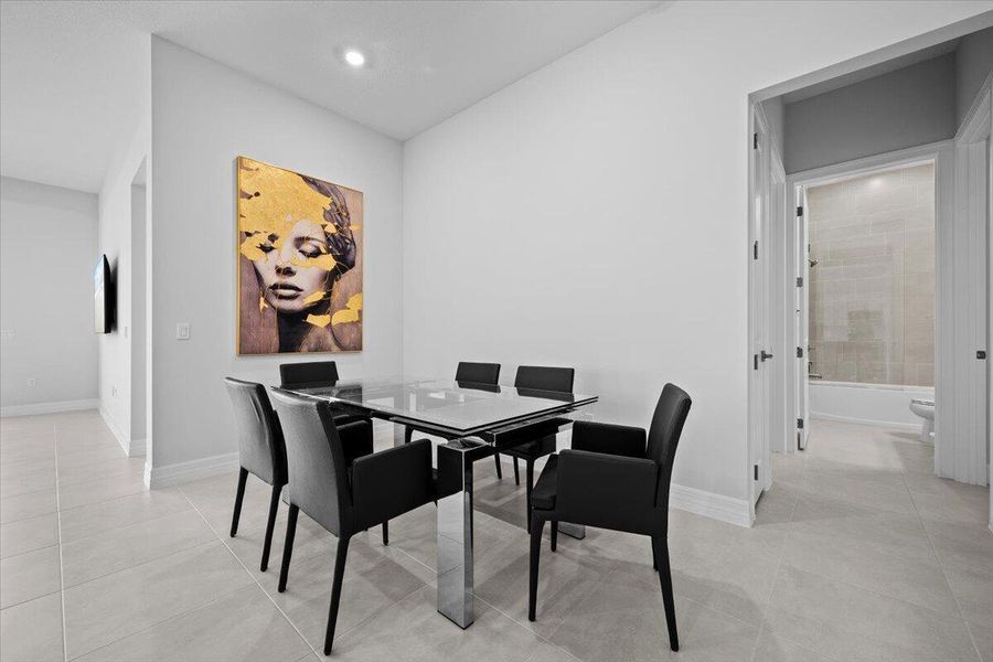 Furnished interior view inside a new home in Avondale at Avenir, Palm Beach Gardens (Image 11).