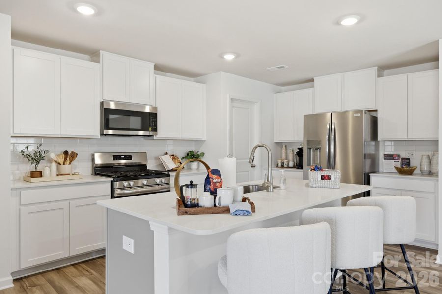 Representative photos of model home