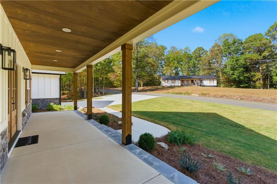 Exterior details and patio area of a home in , Dallas (Image 37).