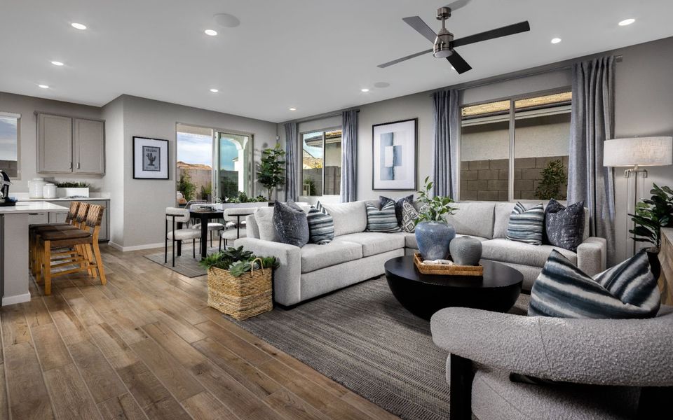 Representative furnished interior of a home built from the Daisy by Brookfield Residential in Wildflower at Blossom Rock, Apache Junction (Image 7).