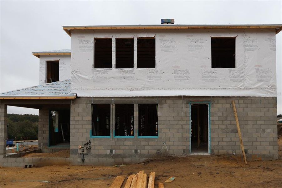 In-progress construction of a new home in Wolf Lake Ranch, Apopka, FL (Image 6).