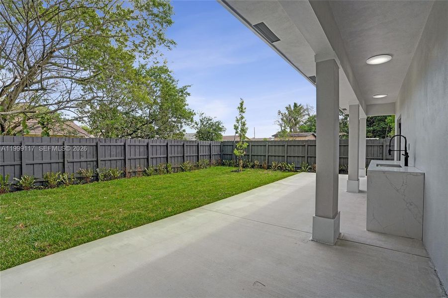 Exterior details and patio area of a home in , West Park (Image 32).