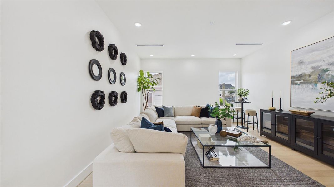Furnished interior view inside a new home in , Houston (Image 34).