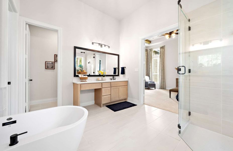 Furnished interior view inside a new home in Artavia 70′, Conroe (Image 30).
