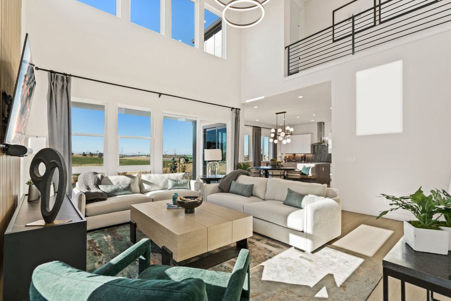 Representative furnished interior of a home built from the 4 by Trumark Homes in Festival at RainDance, Windsor (Image 12).