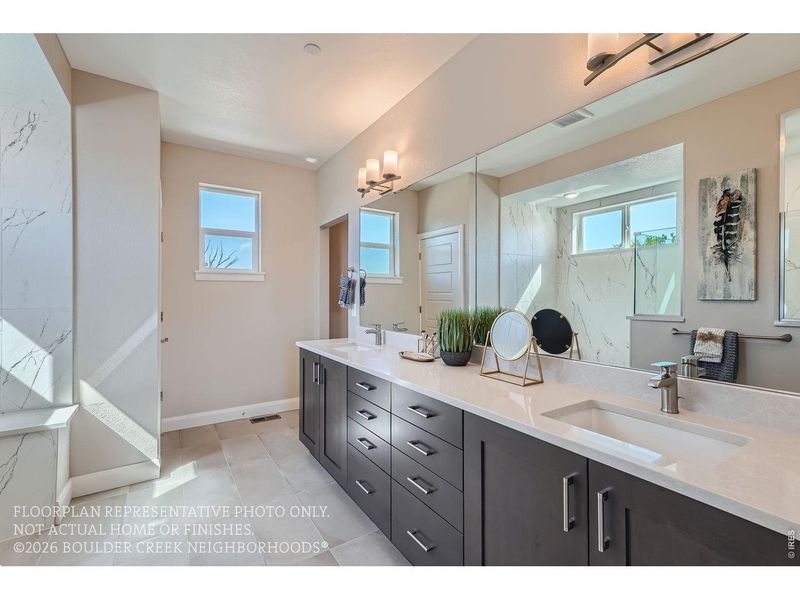 Furnished interior view inside a new home in , Boulder (Image 48).