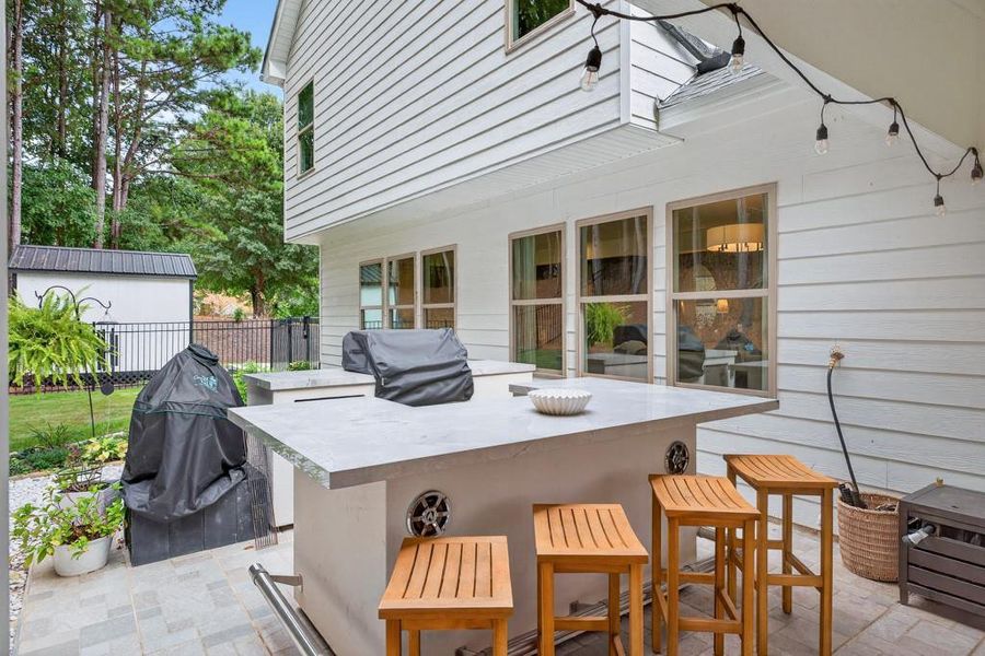 Exterior details and patio area of a home in , Flowery Branch (Image 28). Exterior details and patio area of a home in , Flowery Branch (Image 28).