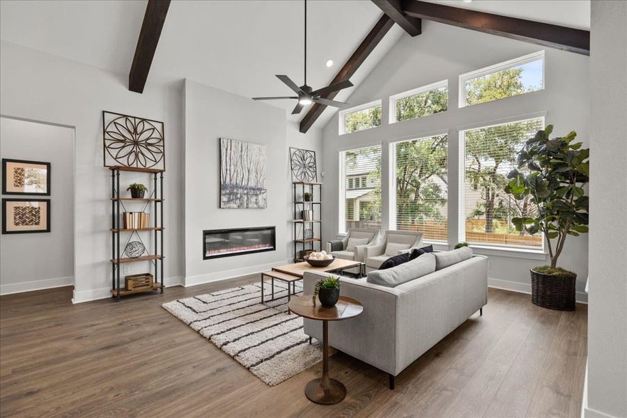 Furnished interior view inside a new home in 6 Creeks, Kyle (Image 28). Furnished interior view inside a new home in 6 Creeks, Kyle (Image 28).