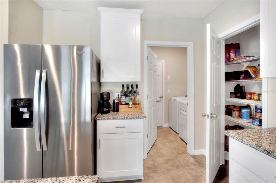 Kitchen with Pantry and Laundry Room