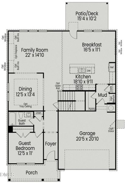 2D floor plan layout of this home in Montrose, Aberdeen, NC (Image 4). 2D floor plan layout of this home in Montrose, Aberdeen, NC (Image 4).
