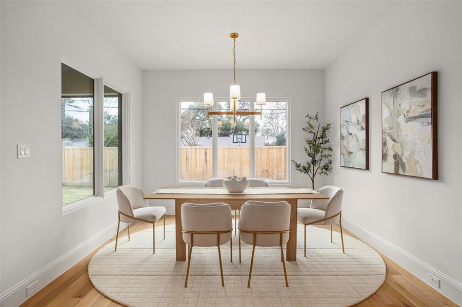Furnished interior view inside a new home in , Dallas (Image 9).