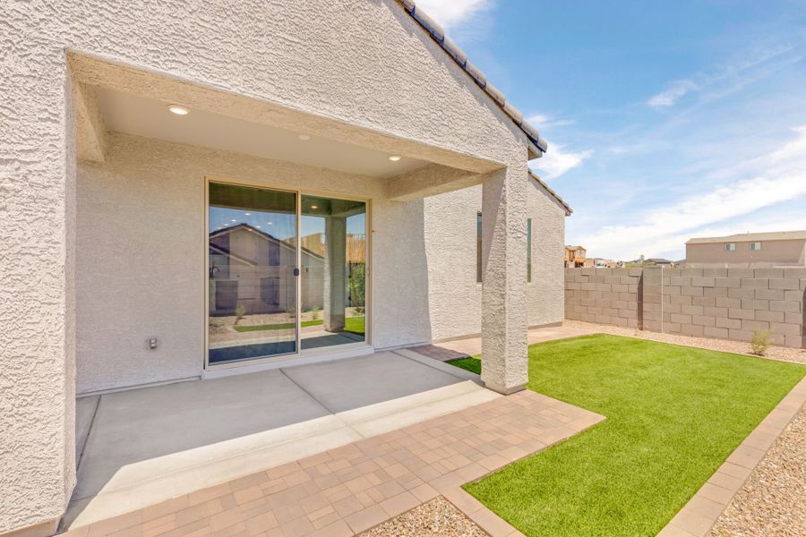 Exterior details and patio area of a home in Blackhawk, Tucson (Image 2). Exterior details and patio area of a home in Blackhawk, Tucson (Image 2).