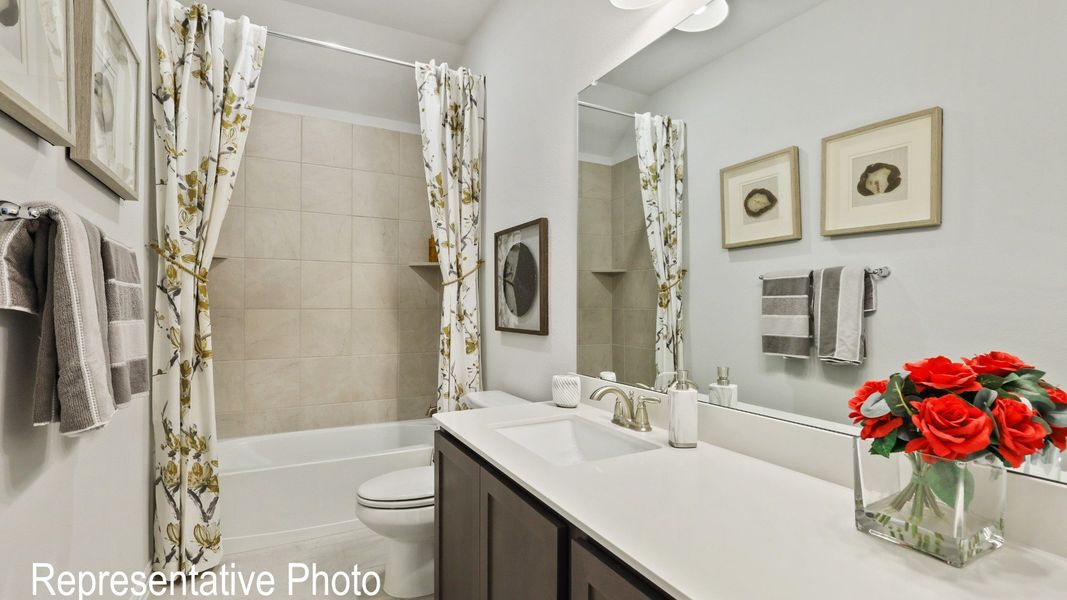 Furnished interior view inside a new home in Wildflower Ranch, Fort Worth (Image 18).