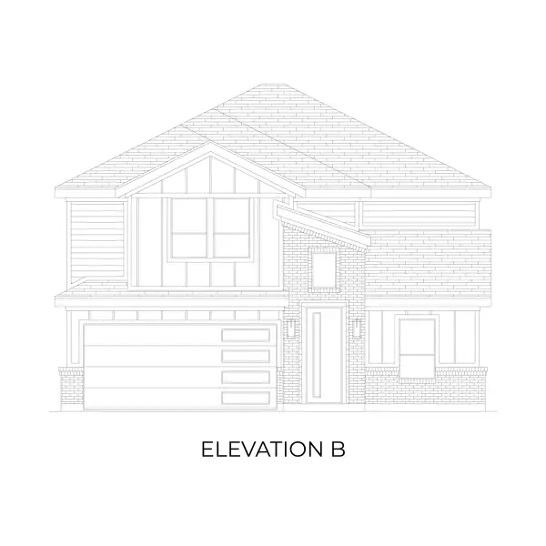 Representative rendering of the exterior for the Ford FS by First Texas Homes (Image 4).